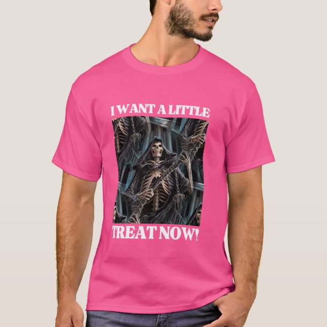 Jag vill ha lite grann behandling nu! Lönsam Edgy  T Shirt (Framsida)