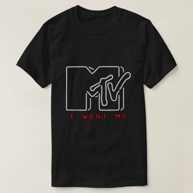 Jag vill ha min MTV Neon T Shirt (Design framsida)