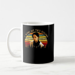 Jag vill ha mina två Dollars Funny Retro Vintage Kaffemugg