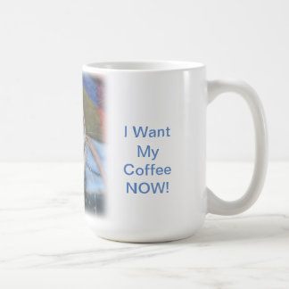 Jag vill ha mitt kaffe NU! Kaffemugg