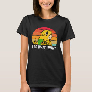 Jag vill ha Parrot I Gult Budgie Budgerigar T Shirt