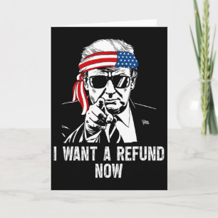 Jag Vill Ha Pengarna Tillbaka Nu Roligt Trump Kort