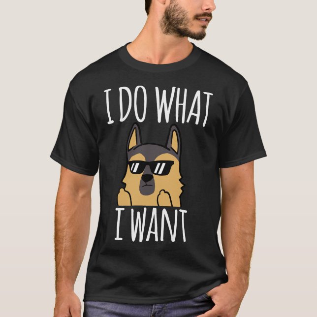 Jag vill ha tyska Shepherd 33 T Shirt (Framsida)