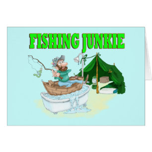 Jag vill hellre fiska! hälsningskort