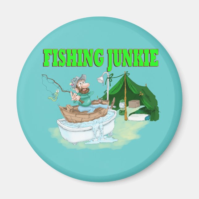 Jag vill hellre fiska! magnet (Framsidan)