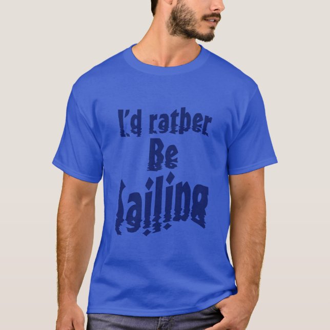 Jag vill hellre segla tee (Framsida)