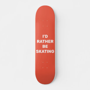 Jag vill hellre skrika mini skateboard bräda 18,5 cm
