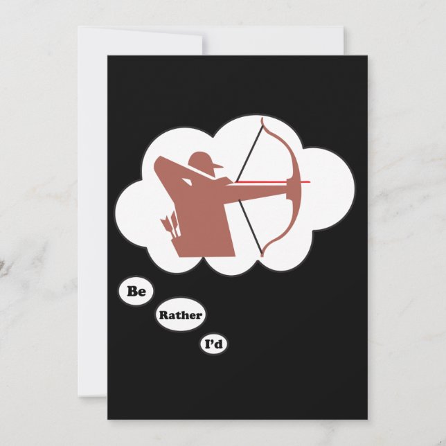 Jag vill hellre spela Archery 3 Inbjudningar (Framsida)