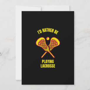 Jag vill hellre spela lacrosse lacrosse-sporten tack kort