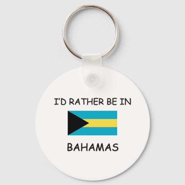 Jag vill hellre vara i Bahamas Nyckelring (Framsida)