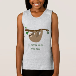 Jag vill hellre vara i Costa Rica, personlig T Shirt