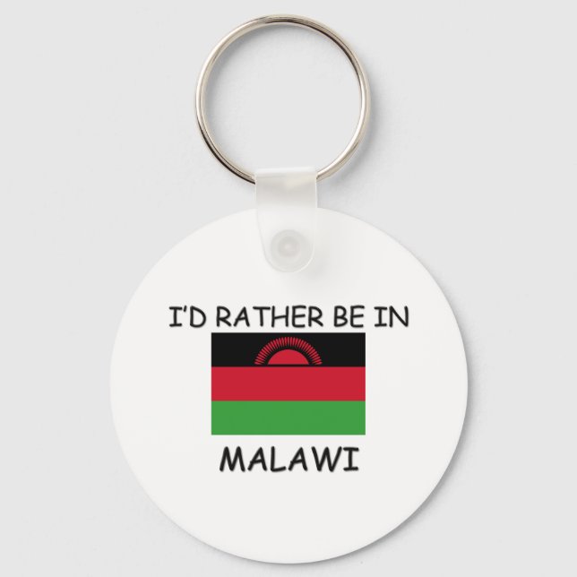 Jag vill hellre vara i Malawi Nyckelring (Framsida)