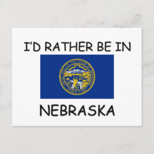 Jag vill hellre vara i Nebraska Vykort