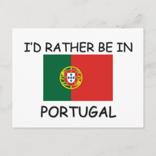 Jag vill hellre vara i Portugal Vykort