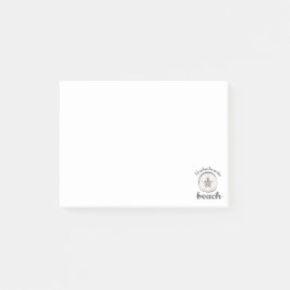 Jag vill hellre vara på stranden post-it block