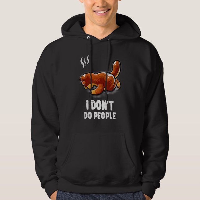 Jag vill inte att folk ska gå in i sömnen. hoodie (Framsida)