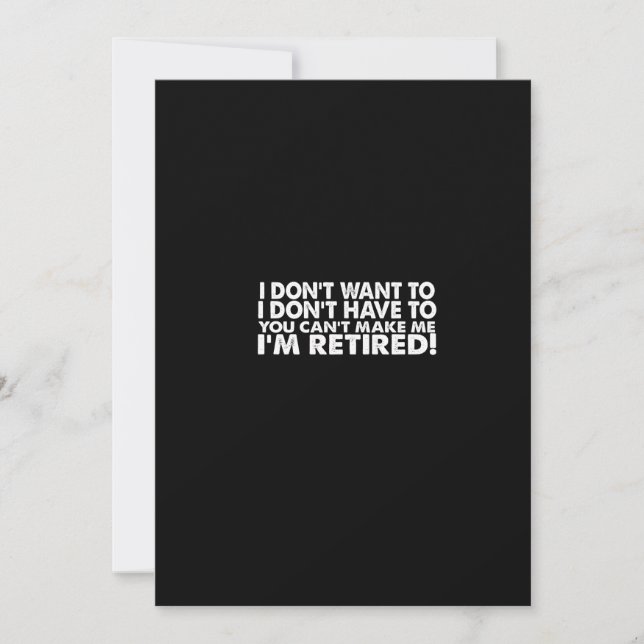 Jag vill inte att jag inte behöver för att du inte inbjudningar (Framsida)