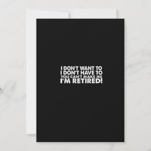 Jag vill inte att jag inte behöver för att du inte inbjudningar