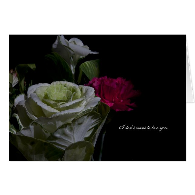 Jag vill inte förlora dig hälsningskort (Framsidan Horizontal)