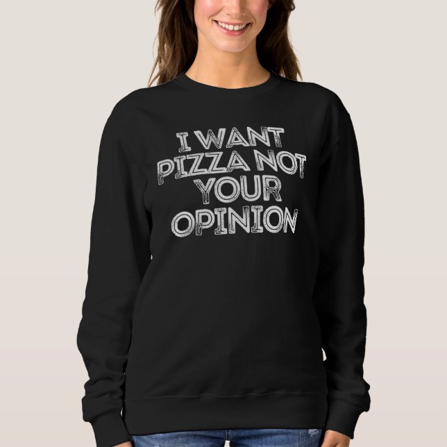 Jag vill inte ha Pizza T Shirt (Framsida)