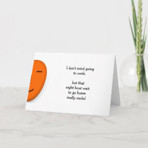 Jag vill inte jobba på en bra Kontors humor-citat Kort