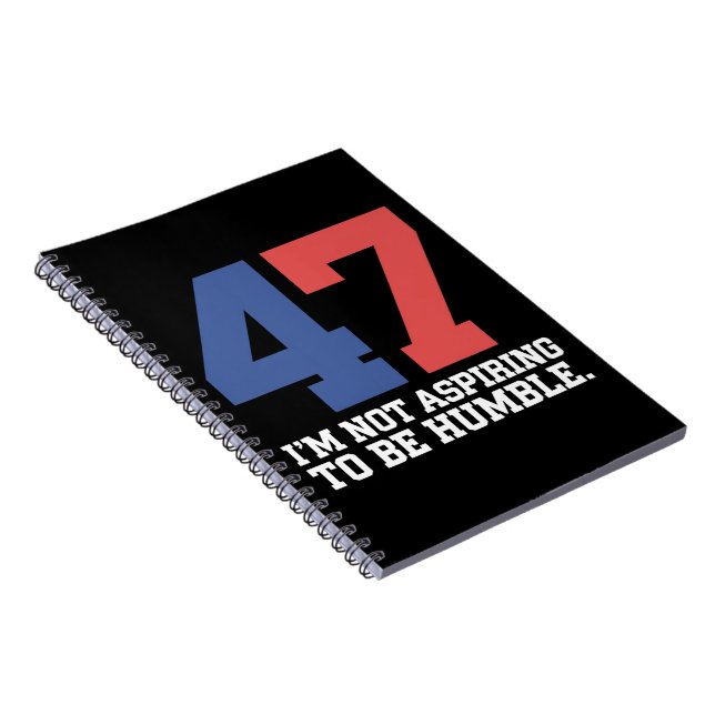 Jag vill inte vara ödmjuk Kamala Harris 47 Anteckningsbok (Högra Sidan)