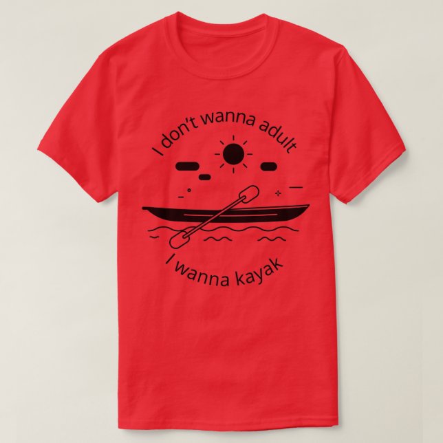 Jag vill inte vara vuxen t shirt (Design framsida)