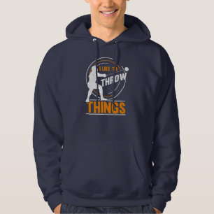 Jag vill kasta Sak Hammer Thrower Hammer Hoodie