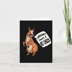 Jag vill kontrollera Equestrian Horse Lover Quo Kort