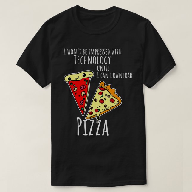 Jag vill ladda ned pizza t shirt (Design framsida)