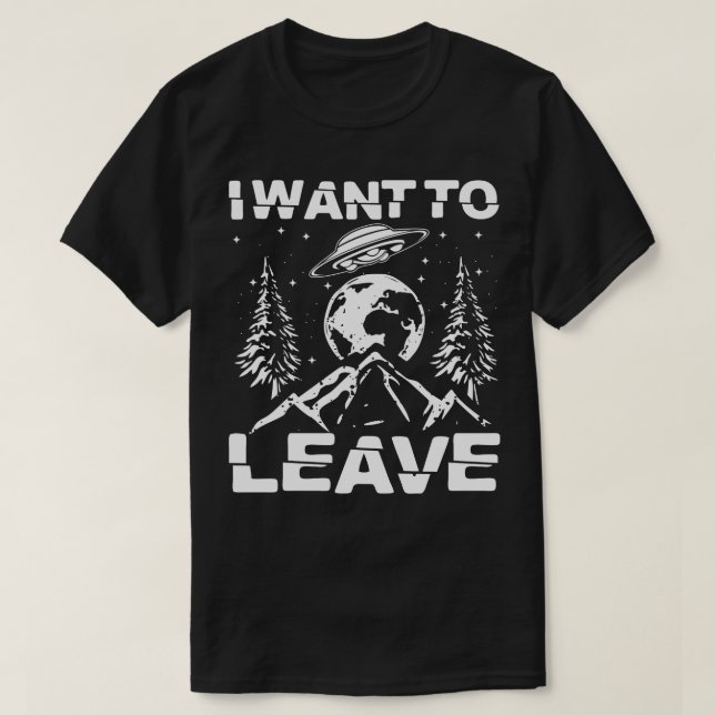 Jag vill Lämna T Shirt (Design framsida)