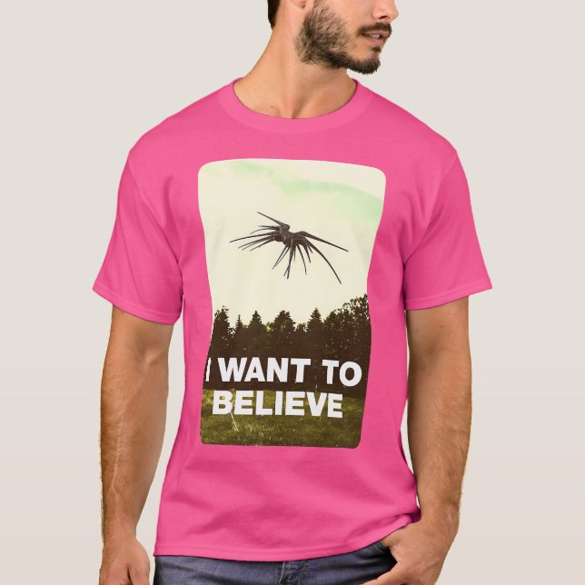 Jag vill leva - Ufo - Black - Sci-Fi T Shirt (Framsida)