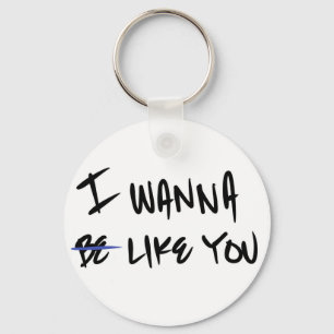 "JAG VILL LITA DIG" KEYCHAIN NYCKELRING