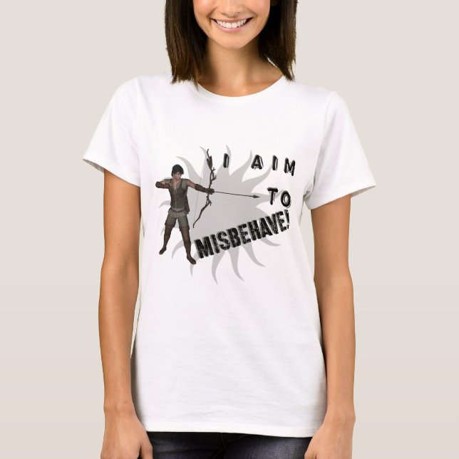 Jag vill misshandla! t shirt (Framsida)