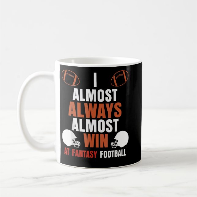 Jag vill nästan alltid gå på Fantasy Football Mana Kaffemugg (Vänster)
