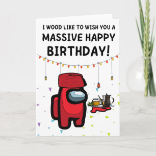 Jag vill önska dig en stor grattis på födelsedagen kort