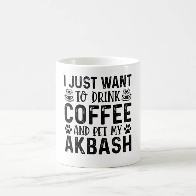 Jag vill passa min Akbash Kaffemugg (Center)