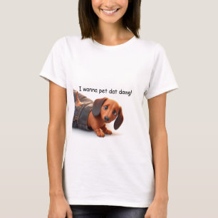 Jag vill Pet den Hund T Shirt