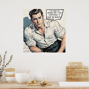 Jag vill Poster Honung 1950 Tecknad Romantik