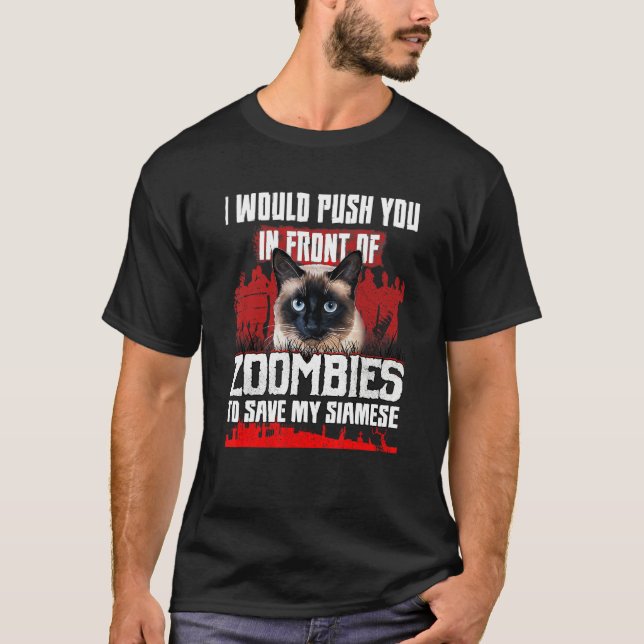 Jag vill pressa dig framför Zombies till Spara min T Shirt (Framsida)