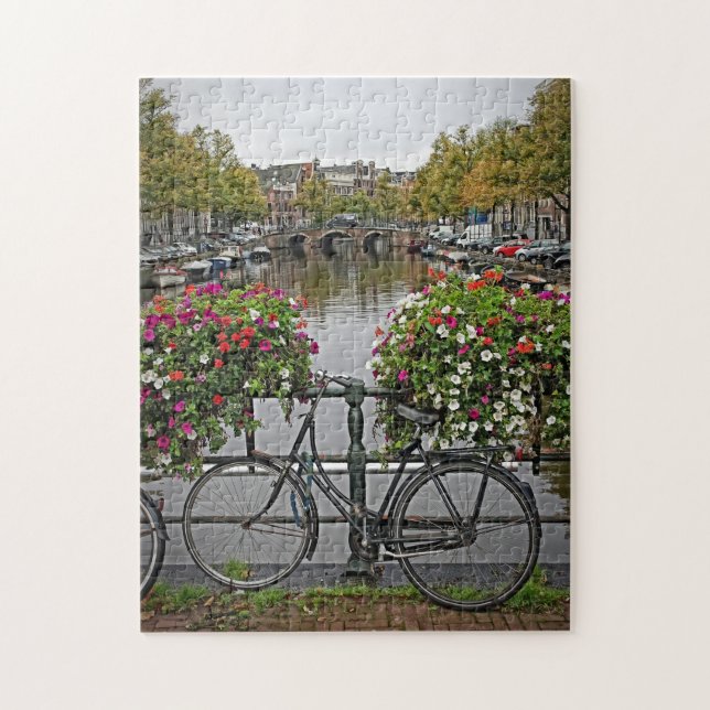 Jag vill rida min cykel i Amsterdam - Pussel (Vertikal)