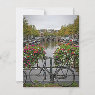 Jag vill rida min cykel i Amsterdam - vykort