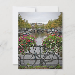 Jag vill rida min cykel i Amsterdam - vykort