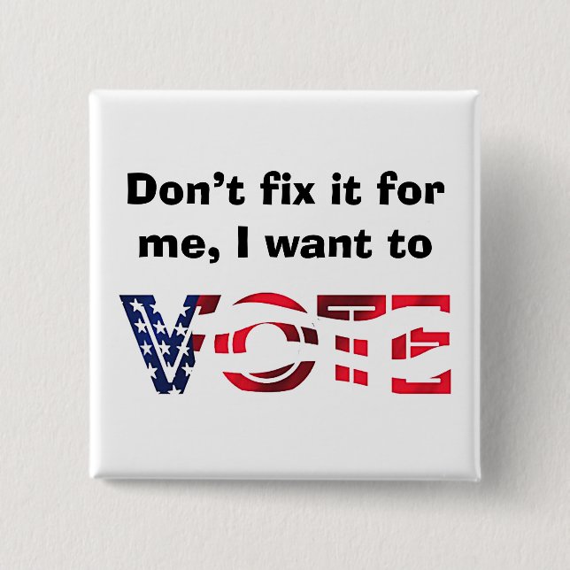 Jag vill rösta knapp (Framsida)