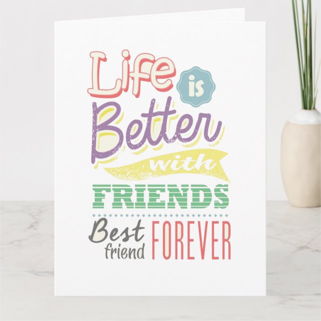 JAG VILL SÄGA "DIN BIRTHDAY" MITT VÄNNDKORT KORT (Framsida)