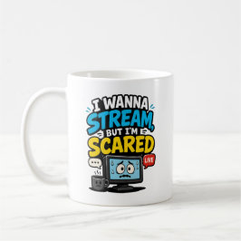 Jag Vill Sända Men Är Rädd Gamer Kaffemugg