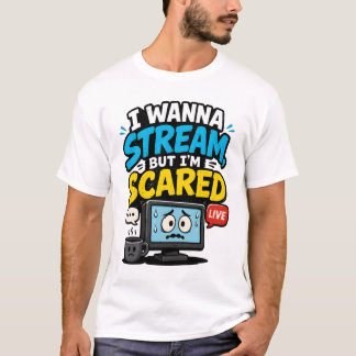 Jag Vill Sända Men Är Rädd Gamer T Shirt