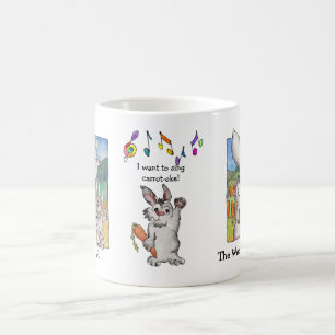 Jag vill Sjunga Carrot-oke Rabbits Mugg