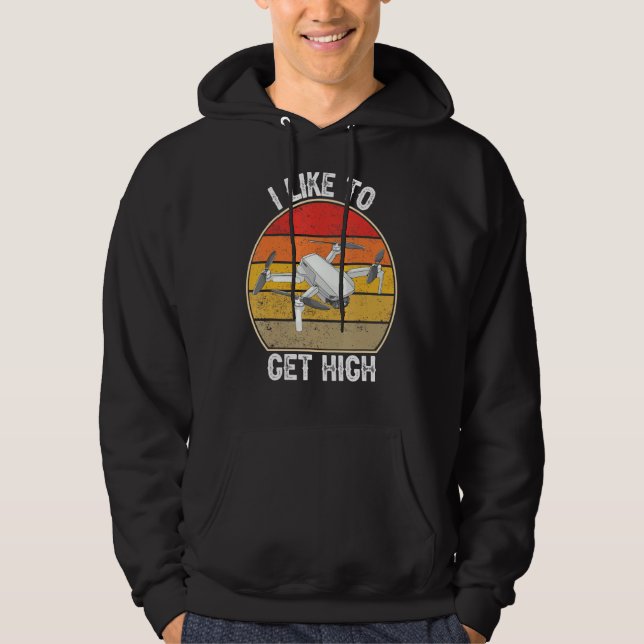 Jag vill skaffa en högfunnen FPV-pilot Hoodie (Framsida)