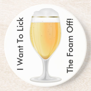 Jag vill Slicka skummet AvCoaster Underlägg Sandsten